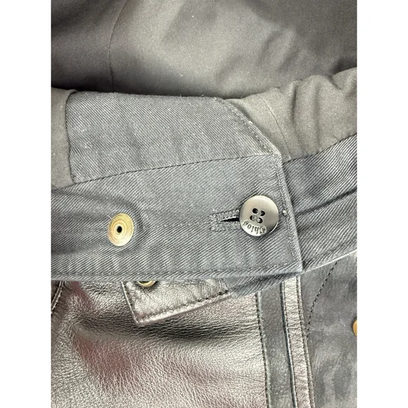 Chloe Women's Size 36 EU 100% Calfskin Leather Rare Designer Ankle Zip Pants - Picture 6 of 16